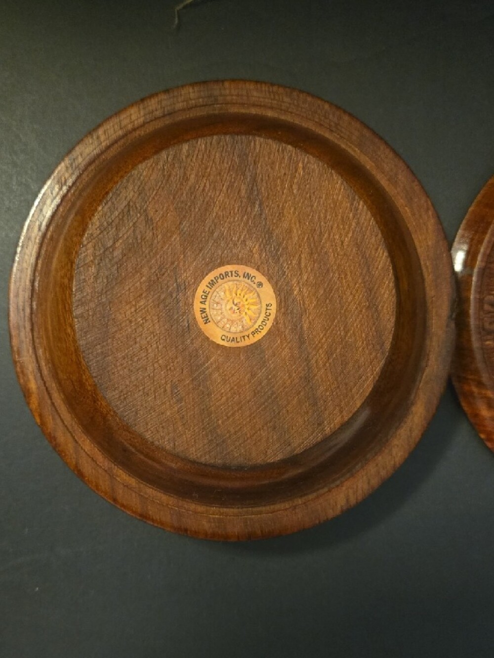 Hand-Carved Wooden Lidded Box - Brown - Picture 6 of 15